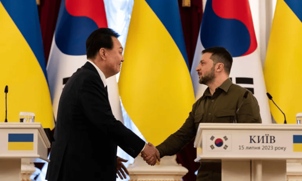 South Korea’s Yoon promises $150m aid after Zelenskyy talks - Financespiders